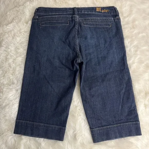 Kut from the Kloth Bermuda Shorts 6 Blue Long Length Womens Measures 30 x 13 - Picture 2 of 8